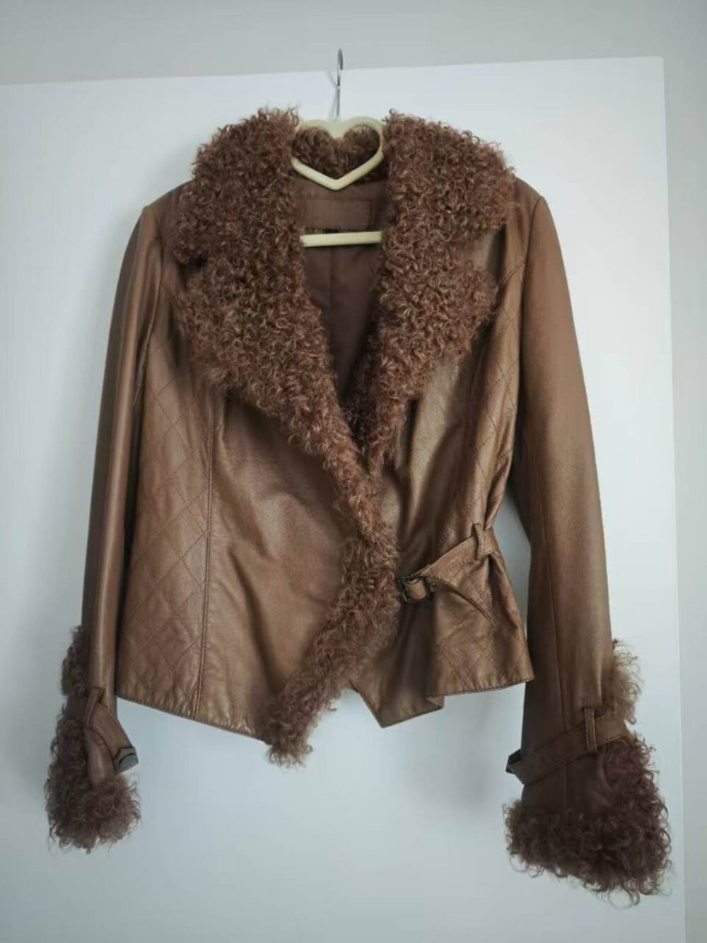 Leather Jacket Women Small